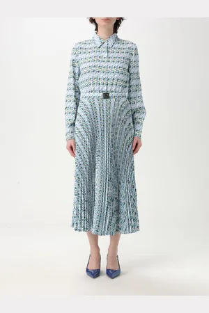 Tory Burch Abito chemisier in crêpe plissettato