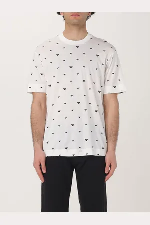 Emporio Armani T-shirt in cotone con stampa monogram