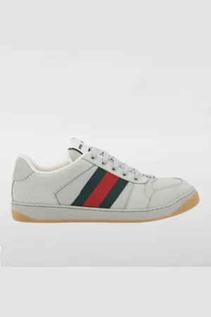 Gucci Sneakers Screener in nabuk e nylon con monogram GG jacquard