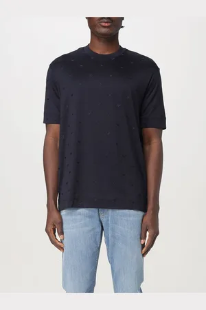 Emporio Armani T-shirt in cotone con stampa monogram