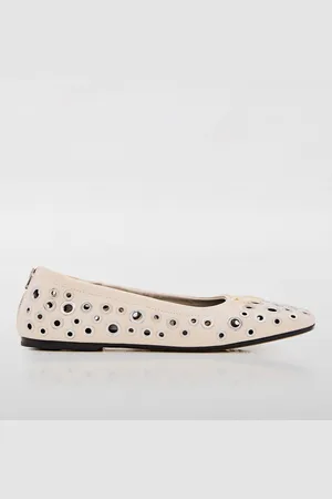 Golden Goose Ballerina Amy in pelle con occhielli metallici