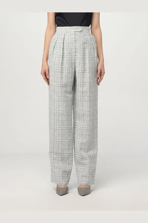 Emporio Armani Pantalone in lino check