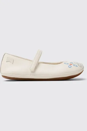 Camper Ballerina Twins in pelle con stampa floreale