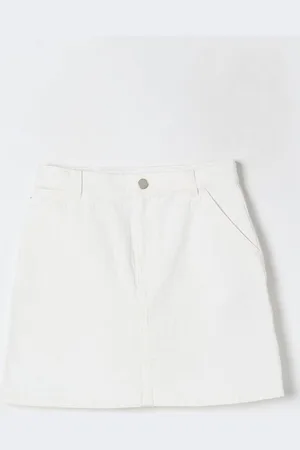 Gucci Gonna di jeans GG con applicazione Web