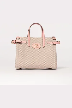 VALENTINO GARAVANI Borsa Antibes Small in canvas e pelle a grana