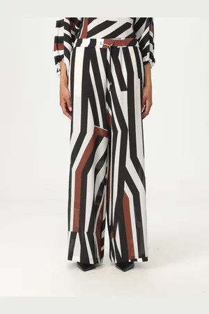 Max Mara Pantalone palazzo in seta stampato