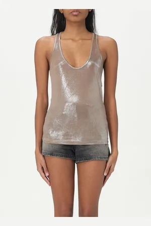 Diesel Top in jersey metallizzato
