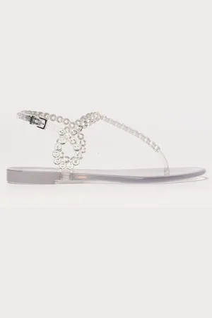 Aquazzura Sandalo in pvc con strass