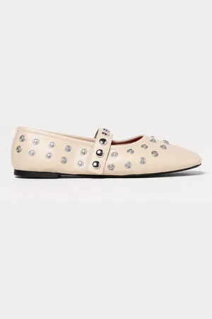 Stella McCartney Ballerina in pelle sintetica riciclata con borchie