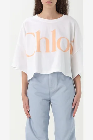 Chloé T-shirt in cotone con logo