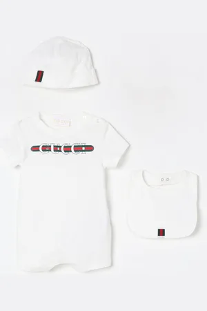 Gucci Coordinato in cotone con stampa logo Web