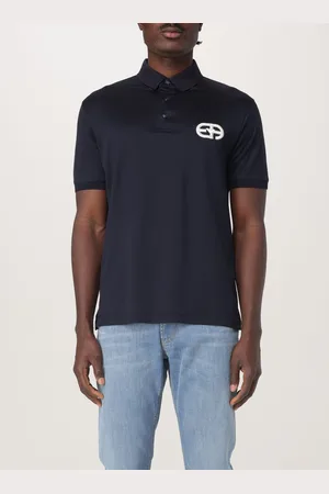 Emporio Armani Polo in misto cotone con logo