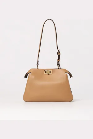 Fendi Borsa a spalla Peekaboo Soft Small in pelle