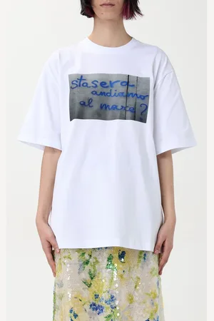 Msgm T-shirt in cotone con stampa slogan