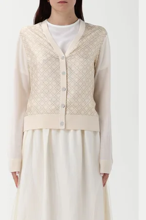 Tory Burch Cardigan a v con logo all-over