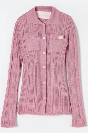 MISS BLUMARINE Polo in viscosa a coste