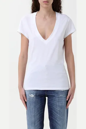 Dondup T-shirt a v basic in cotone