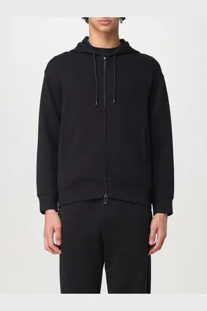 Emporio Armani Felpa con cappuccio in misto cotone