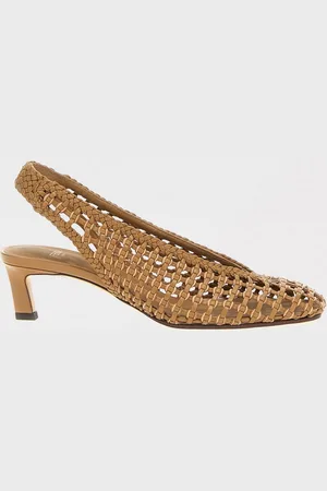 Fendi Slingback in pelle intrecciata