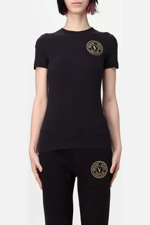VERSACE T-shirt in cotone con logo