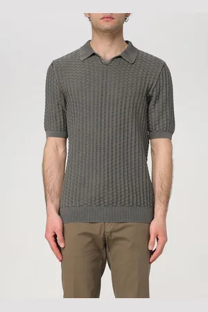 Boglioli Polo in maglia di cotone e lino