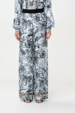 Roberto Cavalli Pantalone in viscosa con stampa floreale