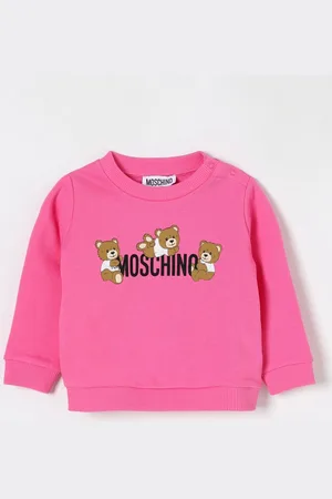 Moschino Felpa a girocollo con stampa Teddy
