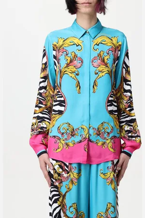 VERSACE Camicia in viscosa con stampa