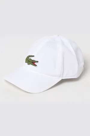 Lacoste Cappello in twill di cotone con logo ricamato