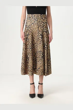 Norma Kamali Gonna in crêpe animalier