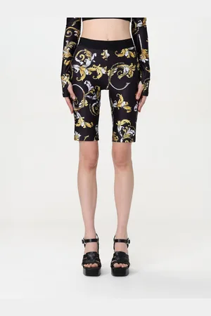 VERSACE Pantaloncino ciclista in jersey stampato
