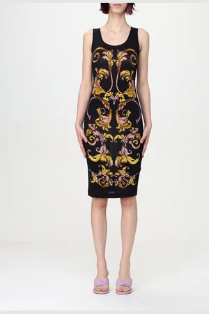 VERSACE Abito mini in viscosa stampato