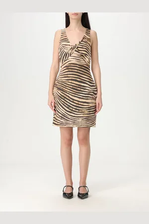 Roberto Cavalli Abito mini in jersey stampato
