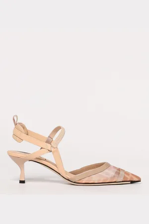 Fendi Slingback Colibrì Lite in nylon a rete e pelle