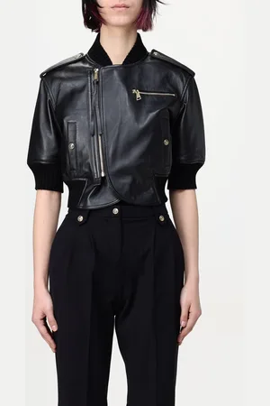 VERSACE Giubbotto biker in pelle