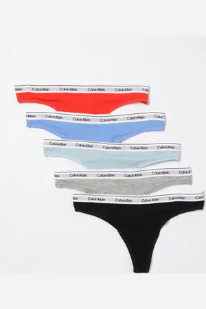 Calvin Klein Set 5 perizoma in cotone stretch