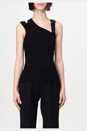 VERSACE Canotta in cotone stretch a costine