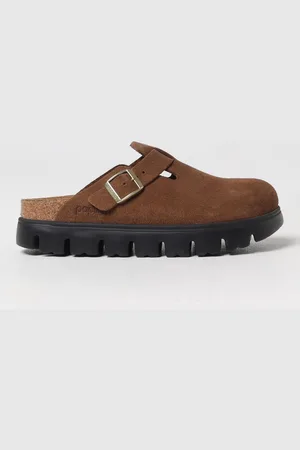Birkenstock Sabot Boston Chunky in camoscio