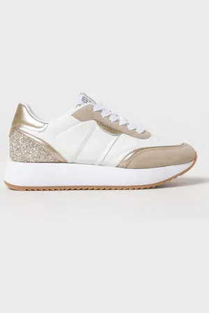 Twin-Set Sneakers in pelle sintetica e glitter