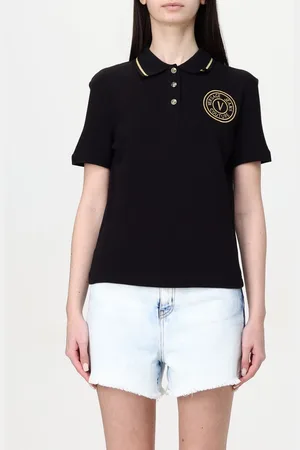 VERSACE Polo in cotone con logo