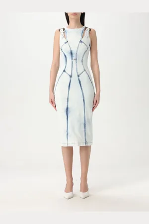 VERSACE Abito in denim candeggiato