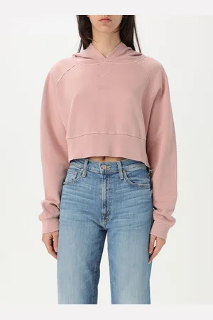 Dondup Felpa con cappuccio crop in cotone
