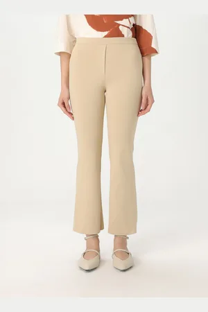 LIVIANA CONTI Pantalone flared in crêpe