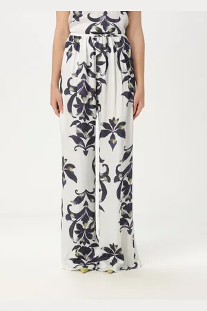 FORTE FORTE Pantalone in viscosa con stampa floreale