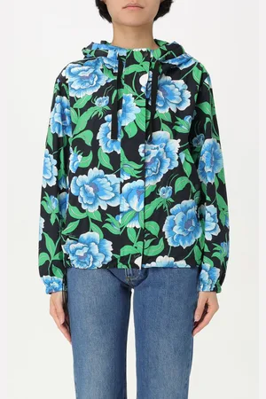 Kenzo Giubbotto in nylon con stampa floreale