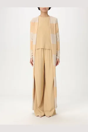 LIVIANA CONTI Cardigan a righe lungo in misto viscosa