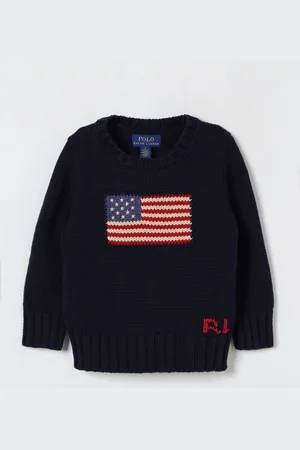 Ralph Lauren Maglia a girocollo bandiera in cotone