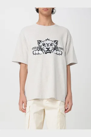Kenzo T-shirt in cotone con stampa Tiger