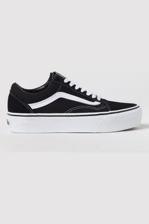Vans Sneakers Old Skool Platform in canvas a quadretti e camoscio