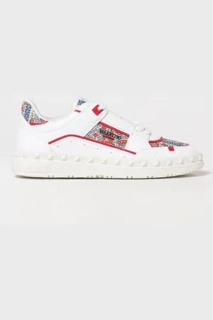 VALENTINO GARAVANI Sneakers Freedots in pelle e tessuto stampato